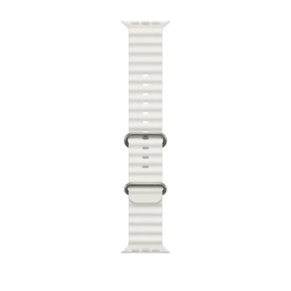 NEW WHITE Silicone Ocean Strap for Apple Watch - Picture 6 of 6